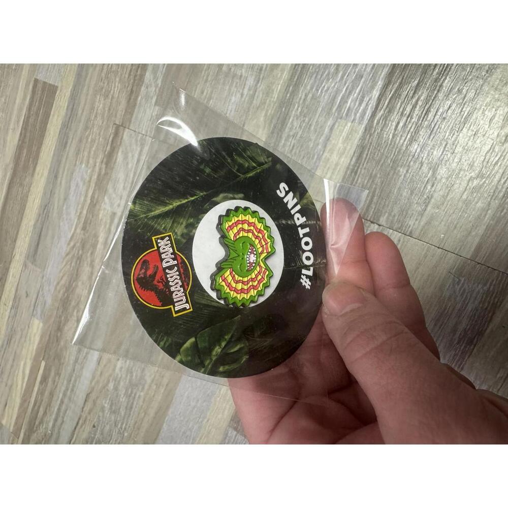 jurassic park lootcrate enamel pin rocket‎ dinosaur explore collectible fandom